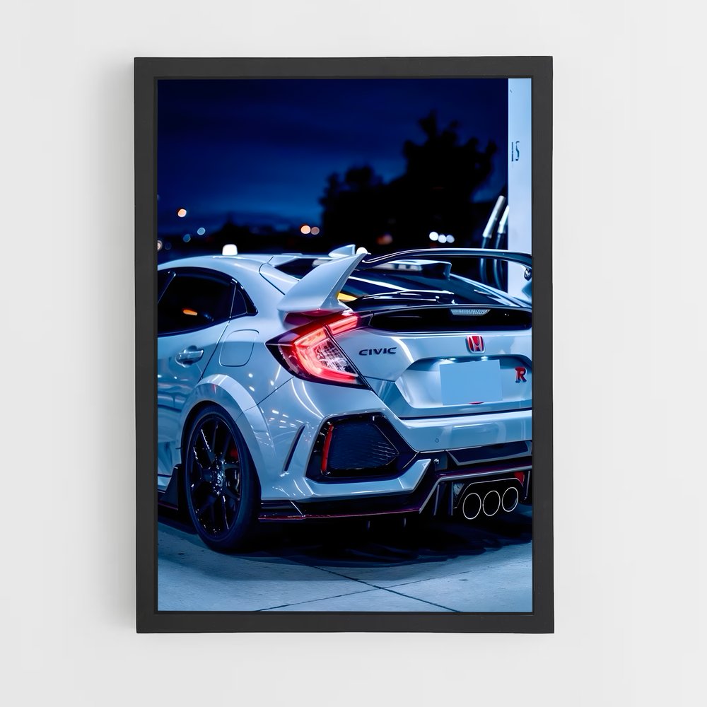 Poster Civic de type – affiche Honda (vue 2)